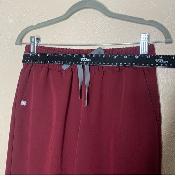 Figs straight leg pants burgundy - Picture 6 of 8